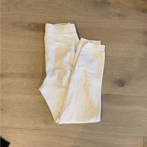 Lululemon Cream high rise joggers